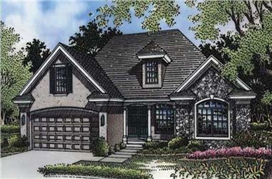3-Bedroom, 1606 Sq Ft Country House Plan - 146-2624 - Front Exterior