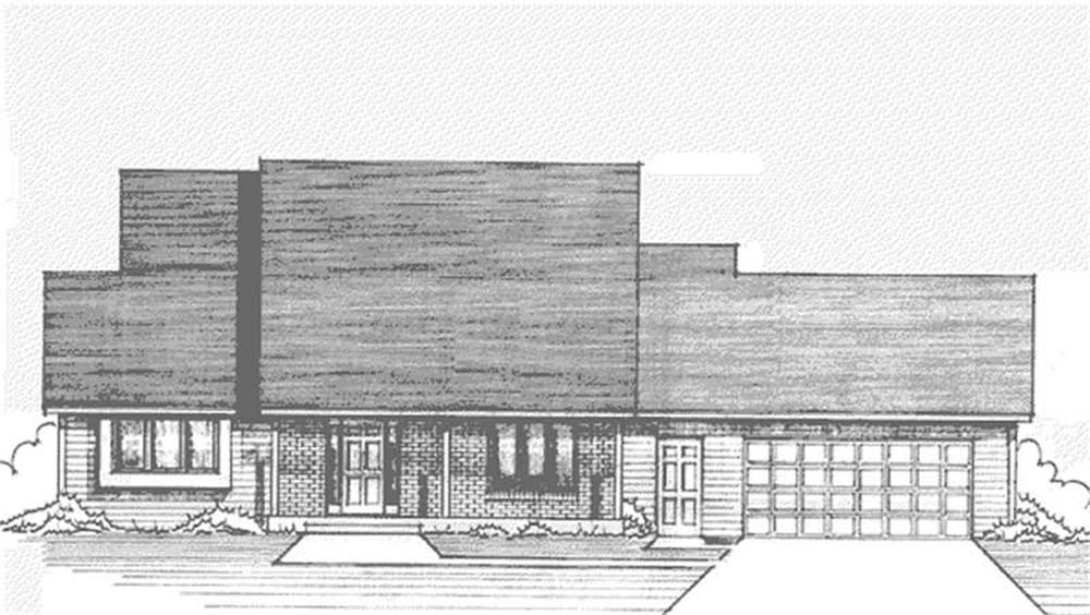 Front view of Cape Cod home (ThePlanCollection: House Plan #146-2653)