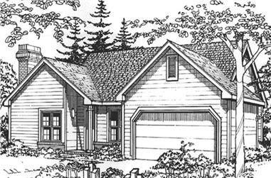 2-Bedroom, 1300 Sq Ft Ranch House Plan - 146-2689 - Front Exterior