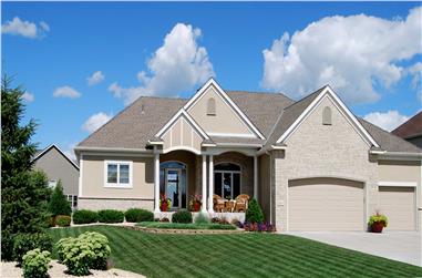 3-Bedroom, 3101 Sq Ft Country House Plan - 146-2778 - Front Exterior