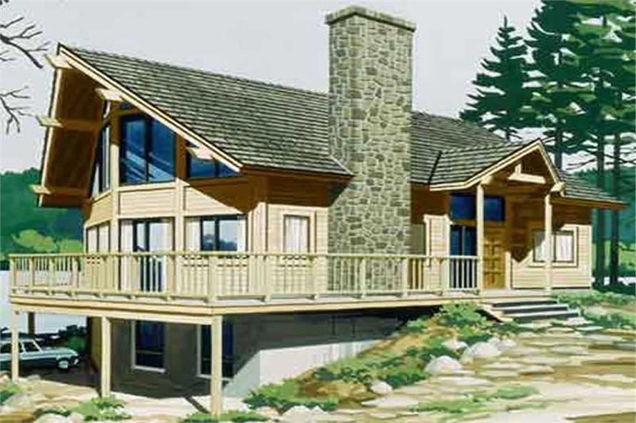 Home Plan Front Elevation of this 3-Bedroom,1933 Sq Ft Plan -146-2806