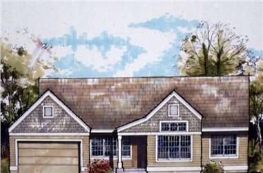 3-Bedroom, 1636 Sq Ft Country House Plan - 146-2807 - Front Exterior