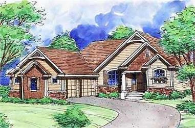 2-Bedroom, 1771 Sq Ft Country House Plan - 146-2834 - Front Exterior