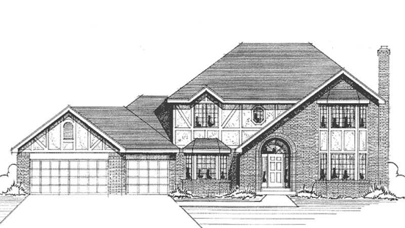 Home Plan Front Elevation of this 3-Bedroom,2665 Sq Ft Plan -146-2849