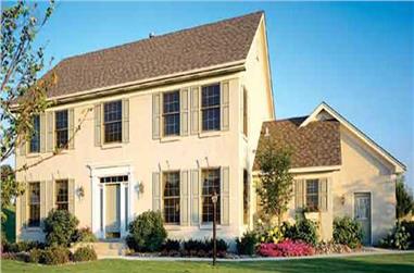 4-Bedroom, 2376 Sq Ft Colonial House Plan - 146-2920 - Front Exterior