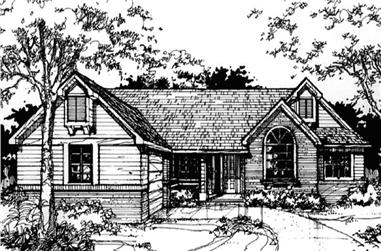 2-Bedroom, 1939 Sq Ft Country House Plan - 146-2923 - Front Exterior