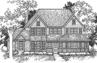 4-Bedroom, 3511 Sq Ft Country House Plan - 146-2925 - Front Exterior