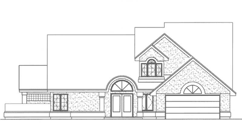 Home Plan Front Elevation of this 3-Bedroom,2210 Sq Ft Plan -146-2936