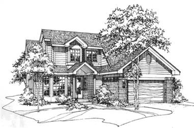 2-Bedroom, 1639 Sq Ft Contemporary House Plan - 146-2948 - Front Exterior