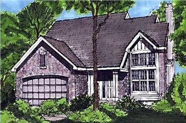 4-Bedroom, 1698 Sq Ft Contemporary House Plan - 146-2952 - Front Exterior
