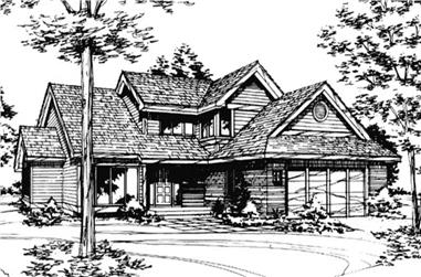 4-Bedroom, 2186 Sq Ft Contemporary House Plan - 146-2976 - Front Exterior