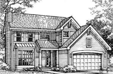 4-Bedroom, 1910 Sq Ft Country House Plan - 146-2987 - Front Exterior