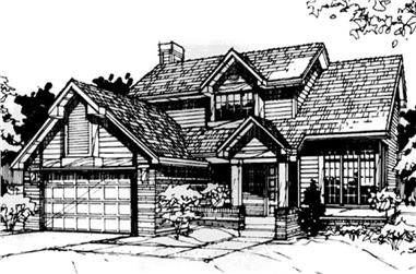 3-Bedroom, 1847 Sq Ft Country House Plan - 146-3005 - Front Exterior