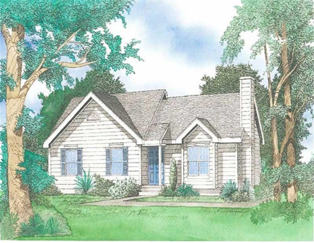 Color Rendering to this house plan
