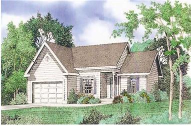 3-Bedroom, 1550 Sq Ft Country House Plan - 147-1005 - Front Exterior