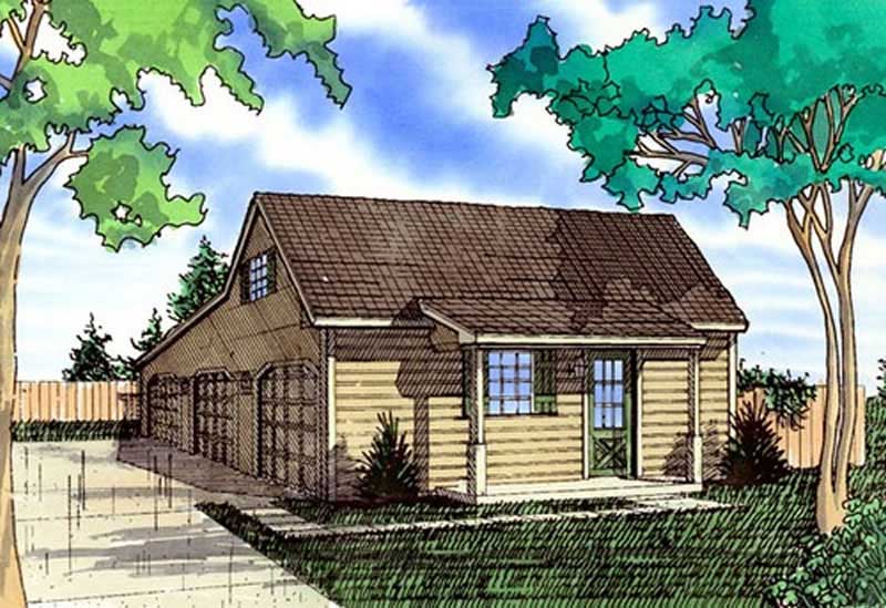 Color Rendering of this house plan