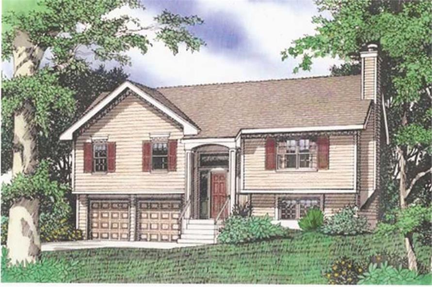Color Rendering of House Plan #147-1023