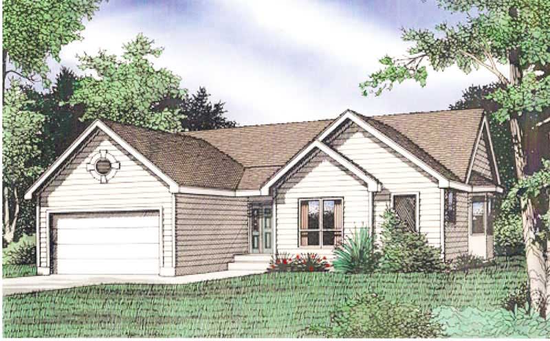 Color Rendering of this house plan