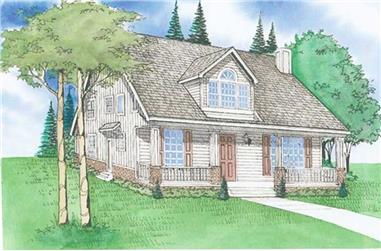 3-Bedroom, 2622 Sq Ft Country Home Plan - 147-1147 - Main Exterior