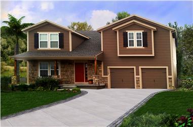 3-Bedroom, 2043 Sq Ft Country Home Plan - 147-1151 - Main Exterior