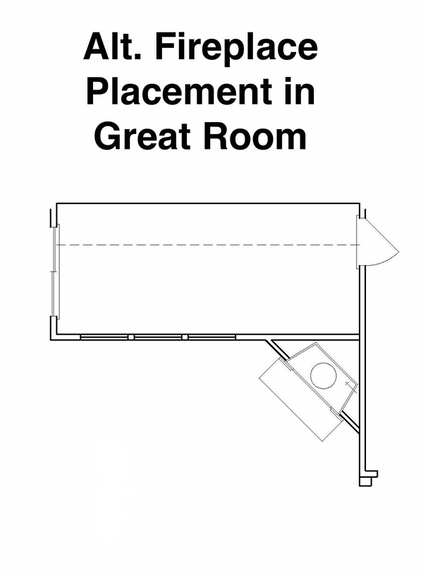Floor Plan First Story of Cottage Plan #147-1158
