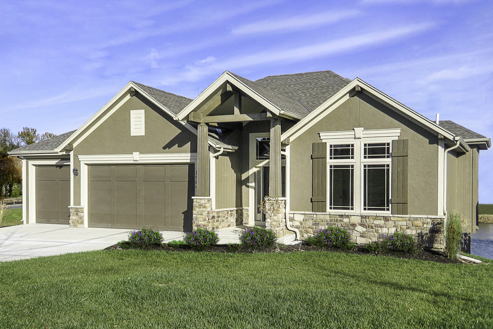 Color photograph of Cottage home plan (ThePlanCollection: House Plan #147-1158)