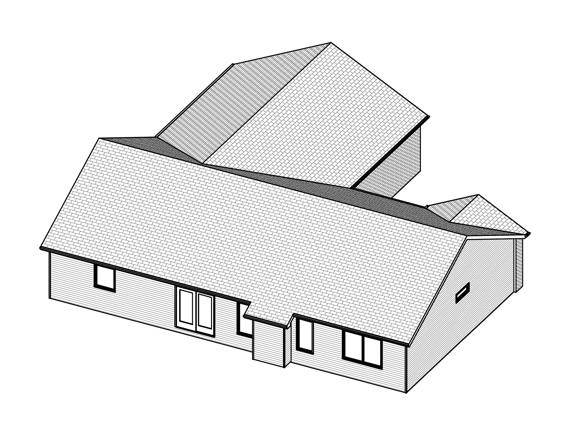 3D Floor Plan of this 3-Bedroom, 1824 Sq Ft Plan - 148-1008