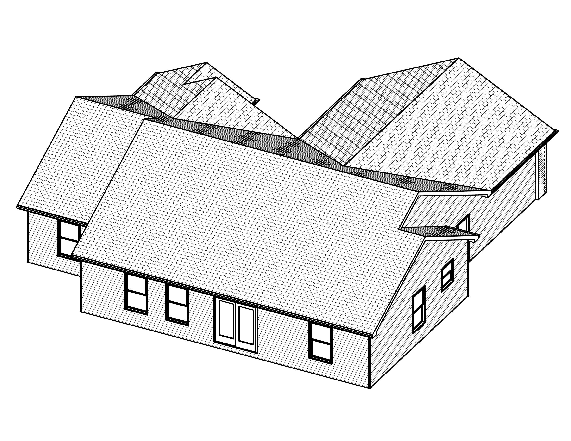 3D Floor Plan of this 3-Bedroom, 1714 Sq Ft Plan - 148-1009
