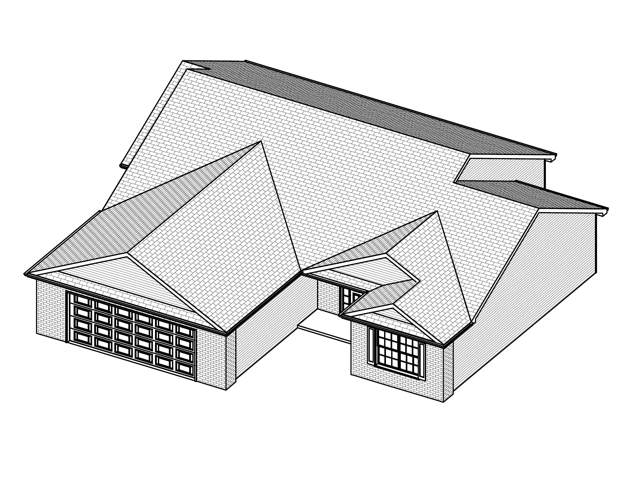 3D Floor Plan of this 3-Bedroom, 1714 Sq Ft Plan - 148-1009