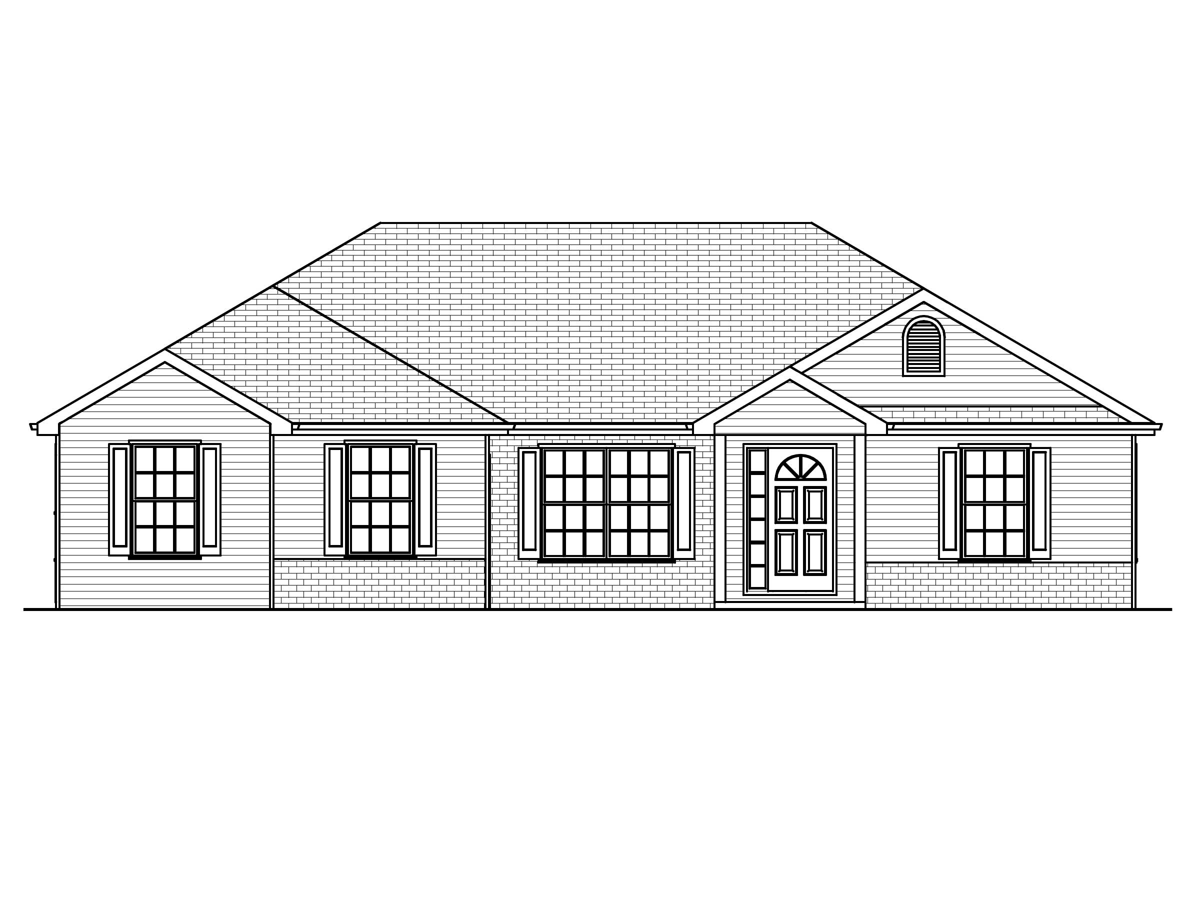 Home Plan Front Elevation of this 3-Bedroom,1630 Sq Ft Plan -148-1011
