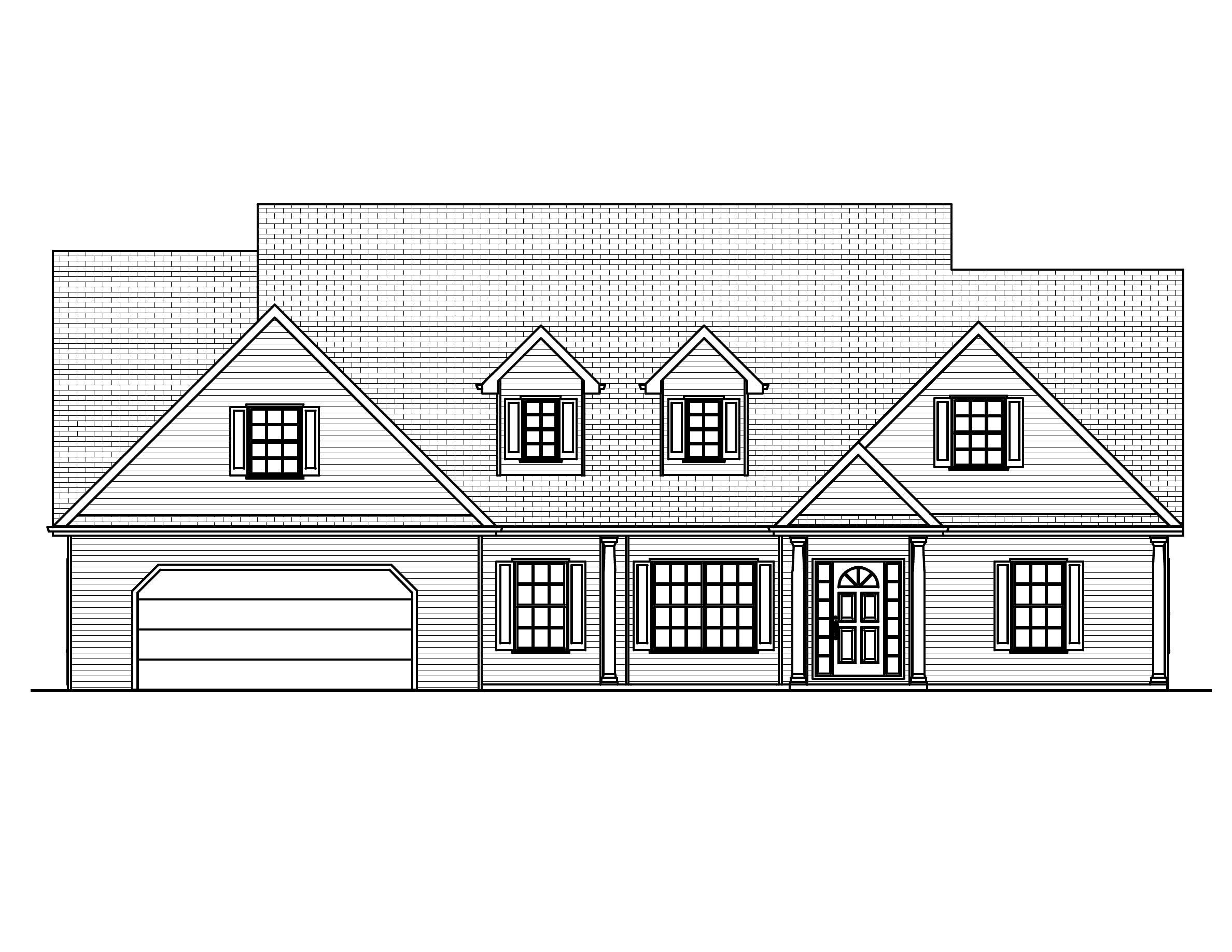 Home Plan Front Elevation of this 3-Bedroom,2002 Sq Ft Plan -148-1012