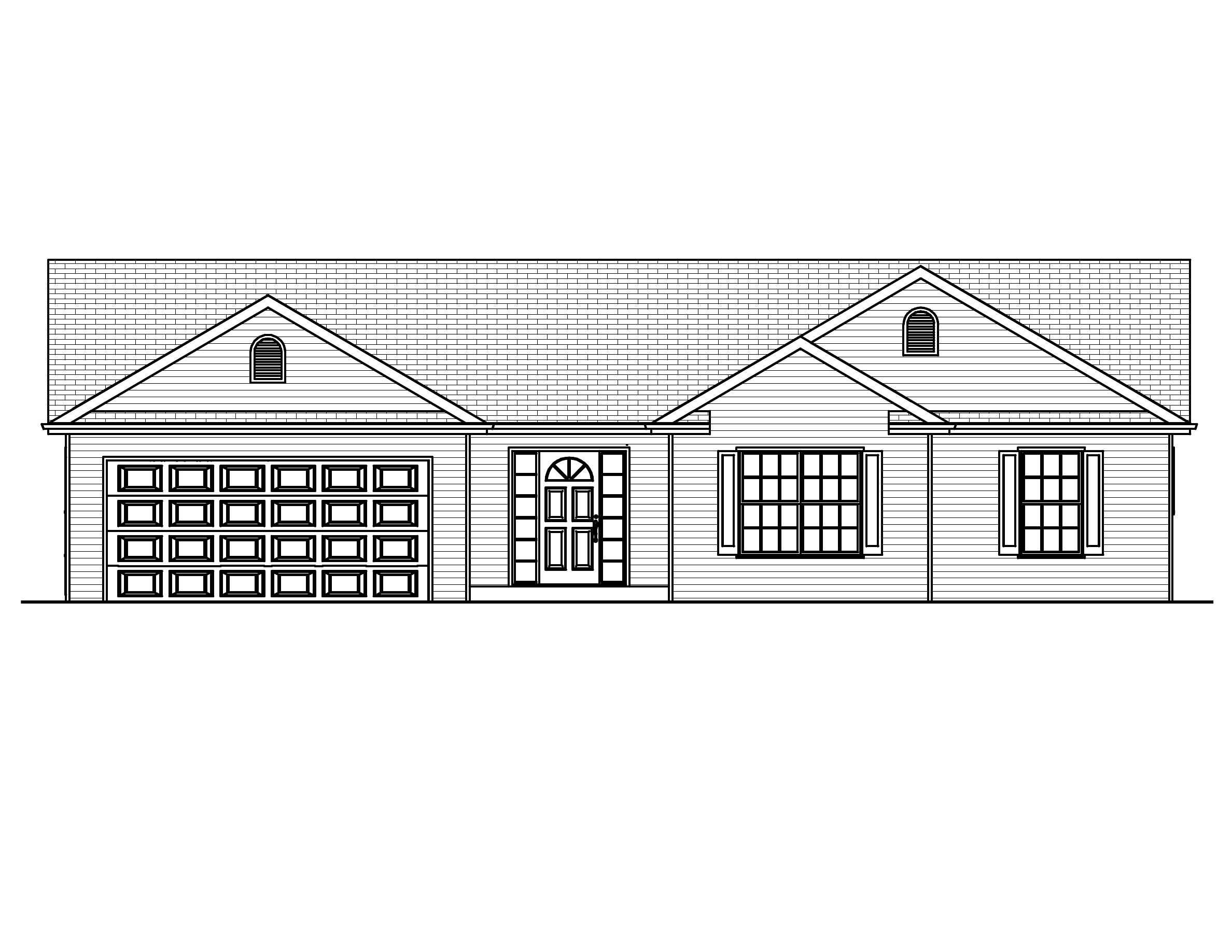 Home Plan Front Elevation of this 3-Bedroom,1418 Sq Ft Plan -148-1018
