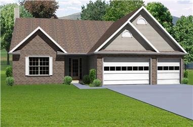 3-Bedroom, 1912 Sq Ft Country Home Plan - 148-1023 - Main Exterior
