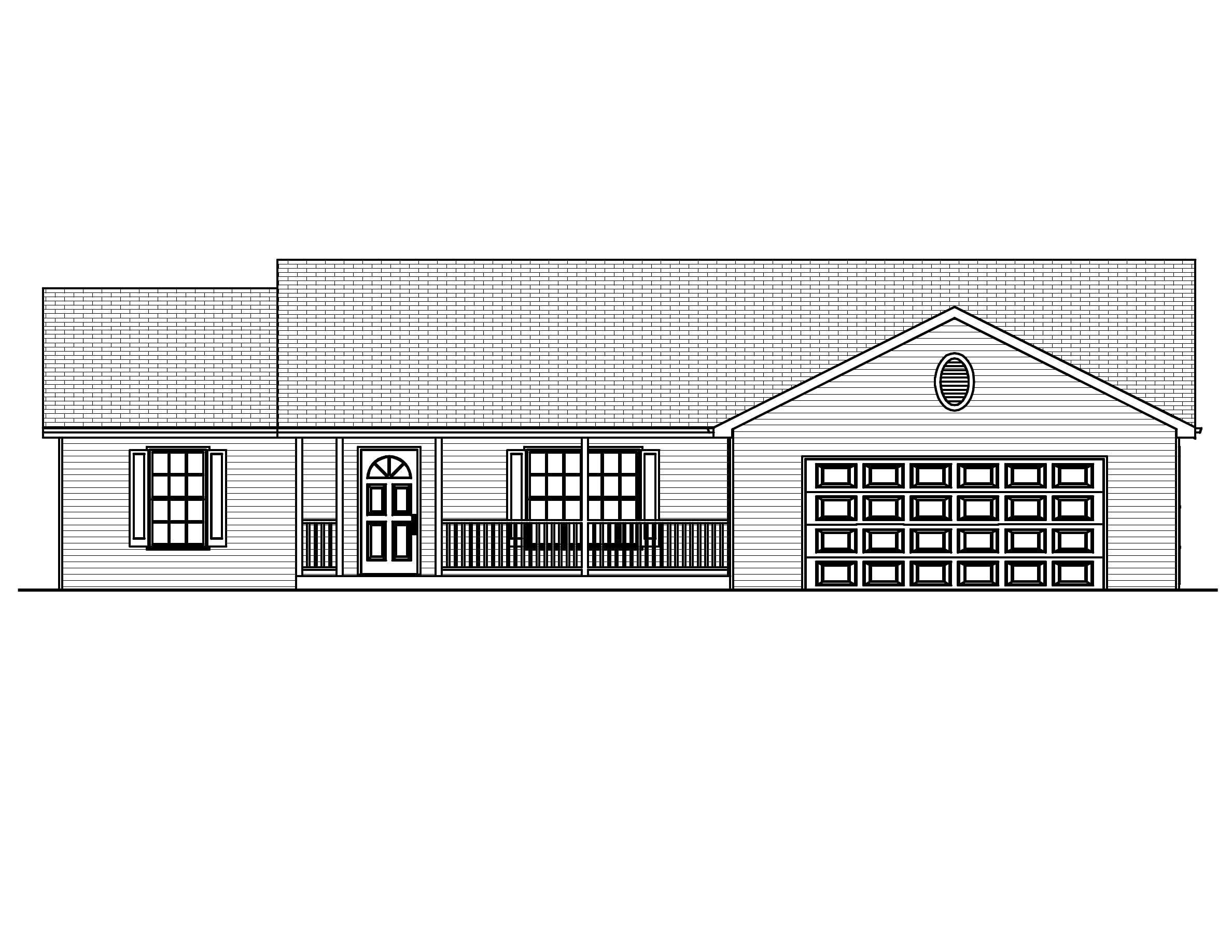 Home Plan Front Elevation of this 3-Bedroom,1588 Sq Ft Plan -148-1025
