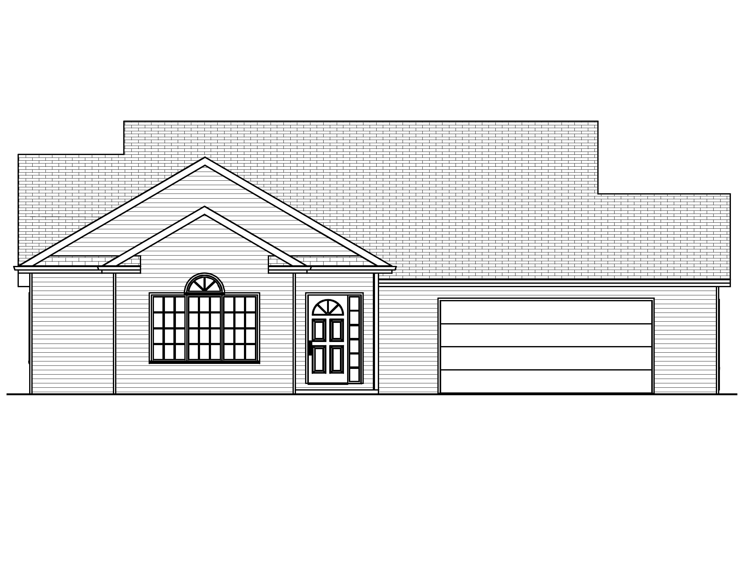 Home Plan Front Elevation of this 3-Bedroom,1414 Sq Ft Plan -148-1026