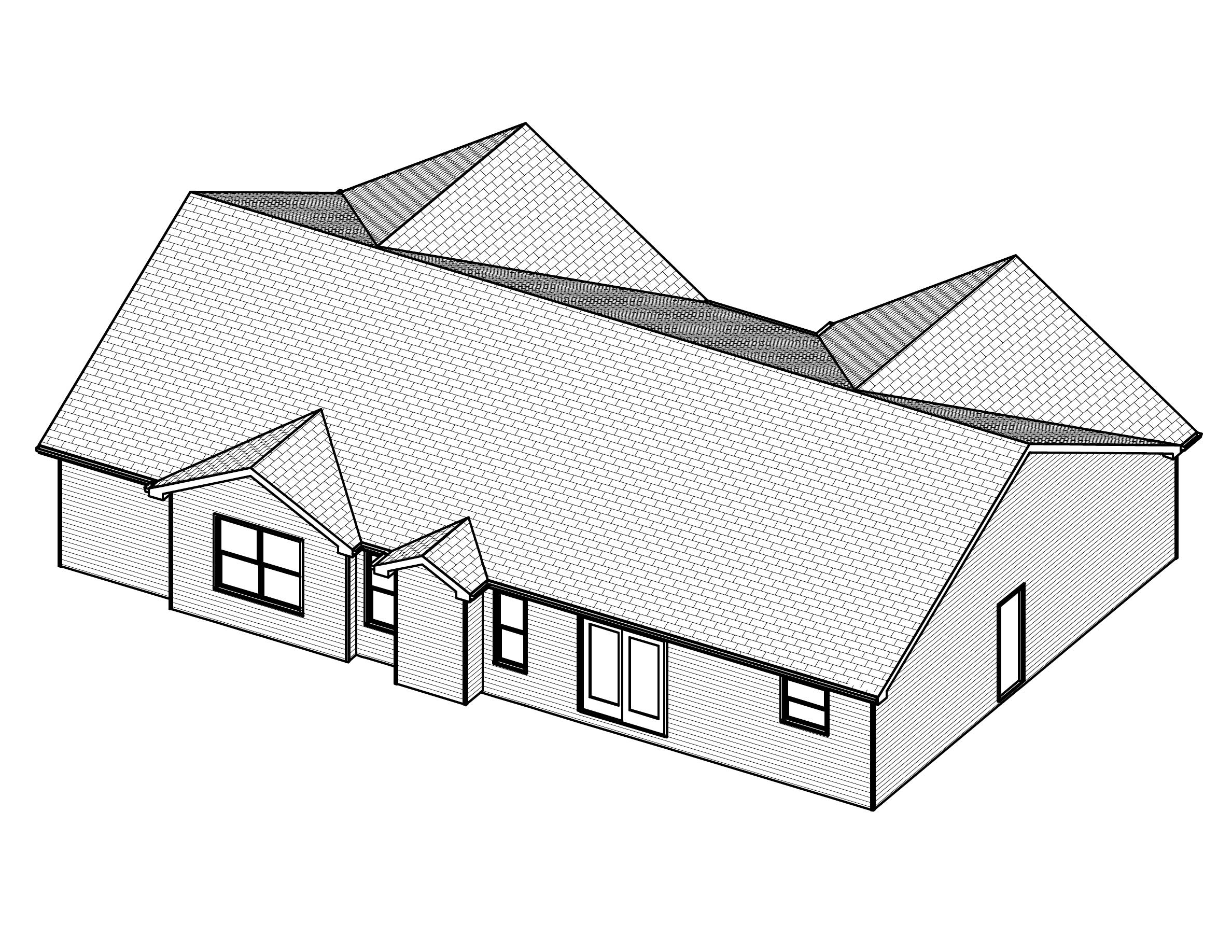 3D Floor Plan of this 3-Bedroom, 1440 Sq Ft Plan - 148-1030