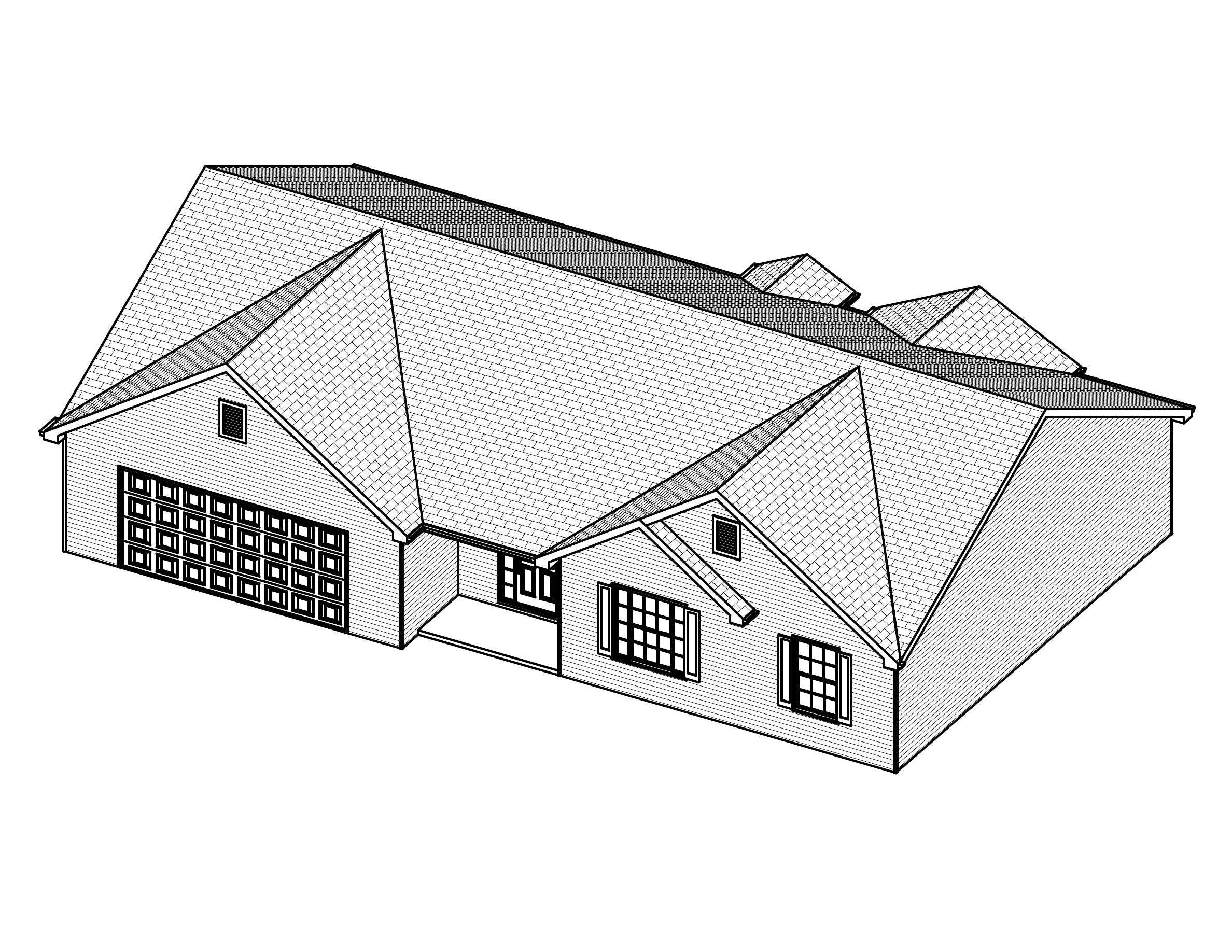 3D Floor Plan of this 3-Bedroom, 1440 Sq Ft Plan - 148-1030