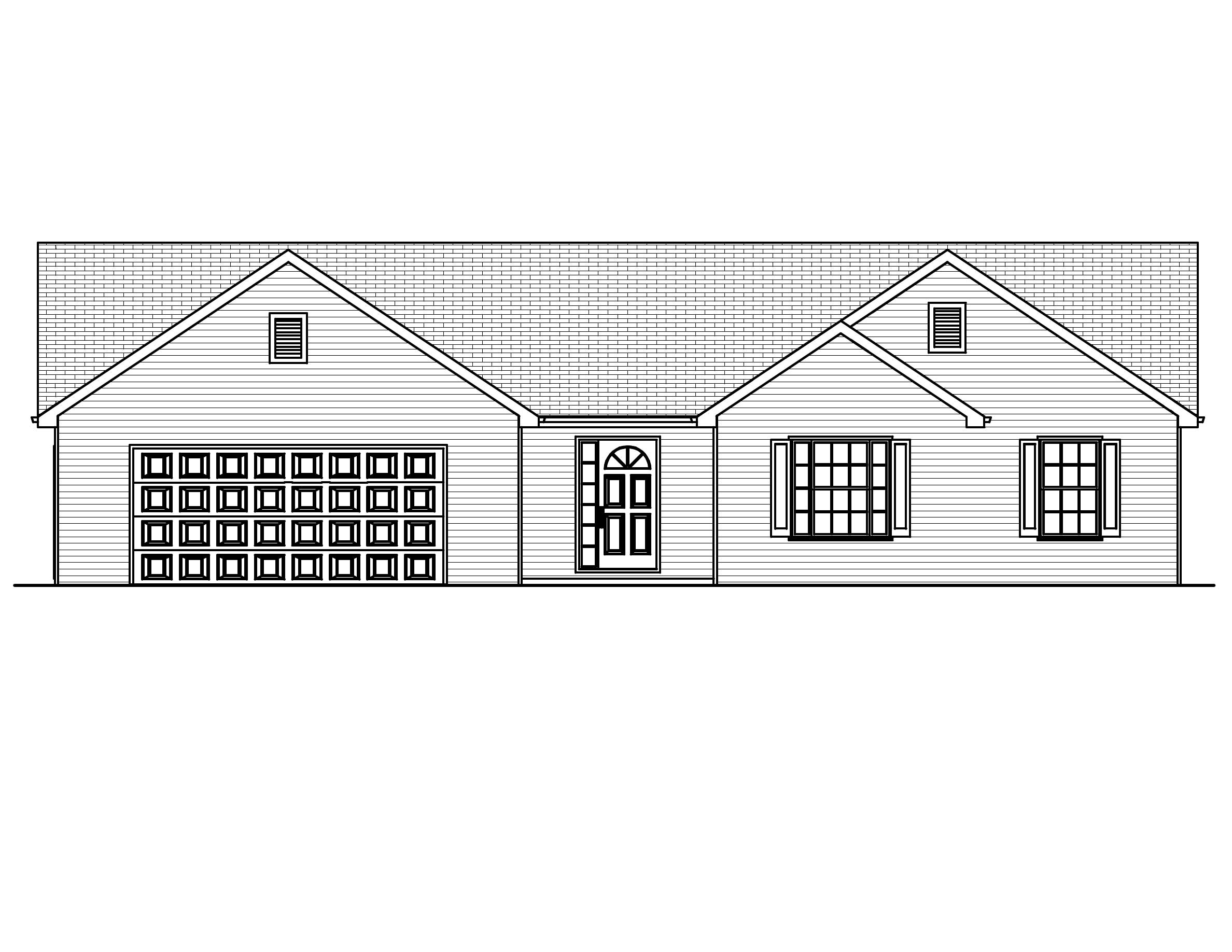 Home Plan Front Elevation of this 3-Bedroom,1440 Sq Ft Plan -148-1030