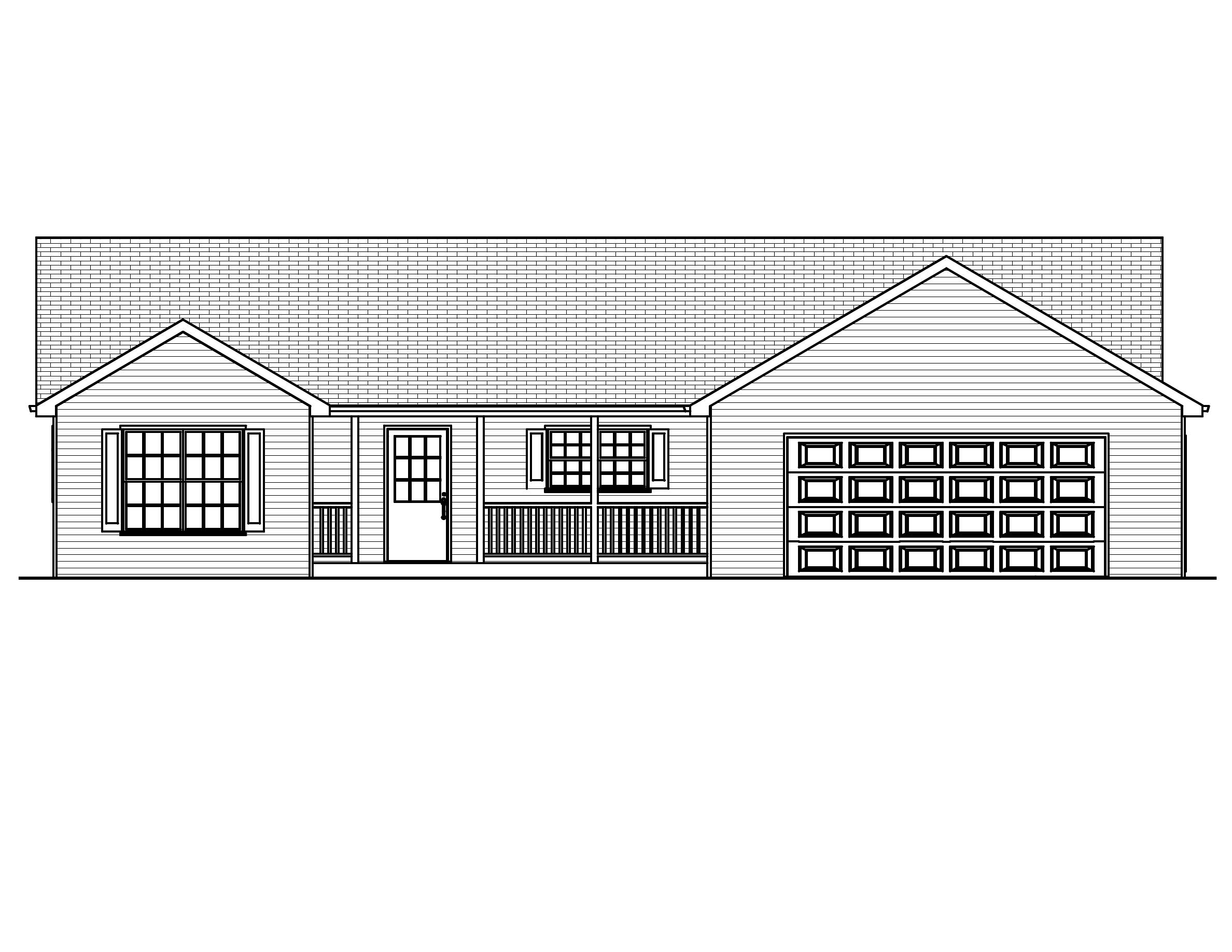 Home Plan Front Elevation of this 3-Bedroom,1434 Sq Ft Plan -148-1033