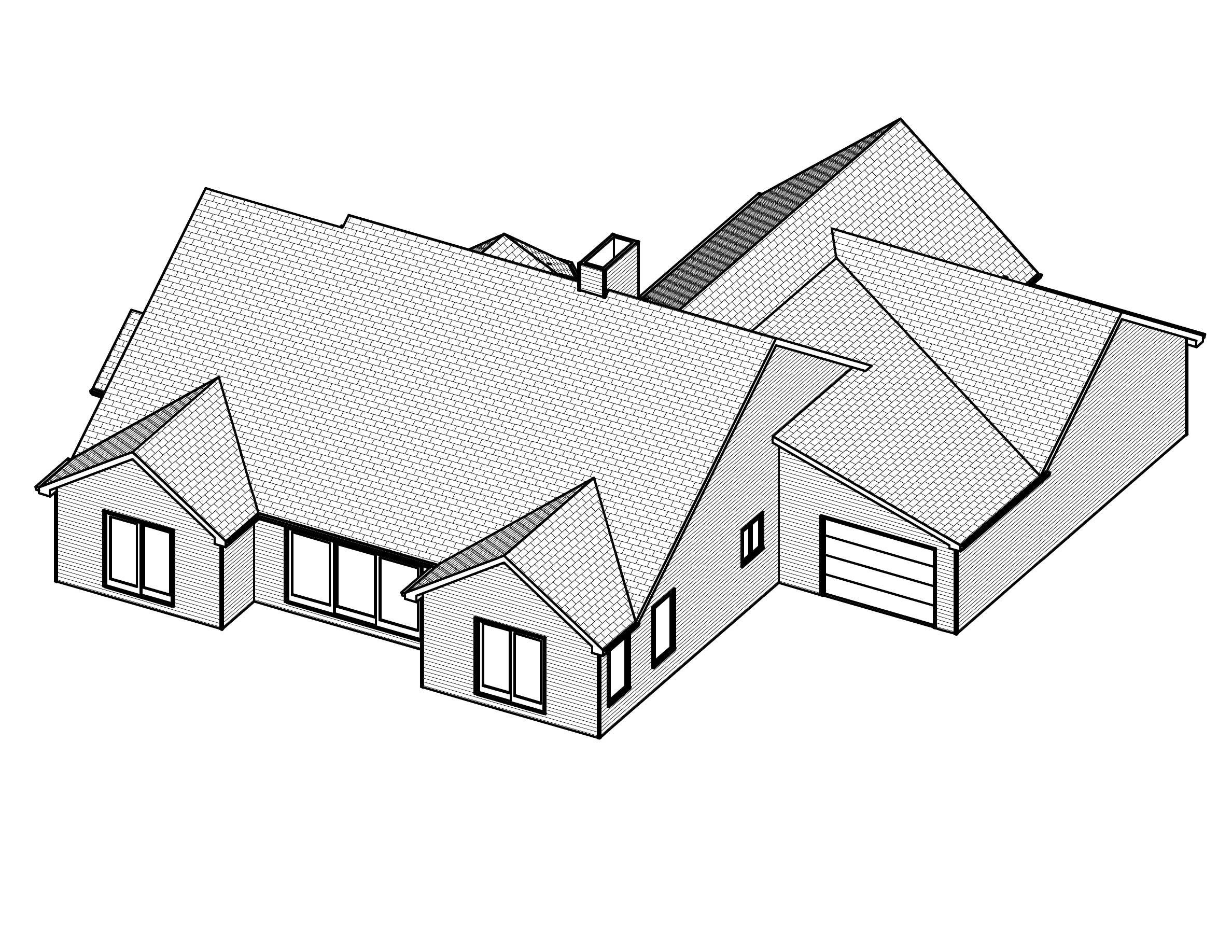 3D Floor Plan of this 3-Bedroom, 2070 Sq Ft Plan - 148-1036