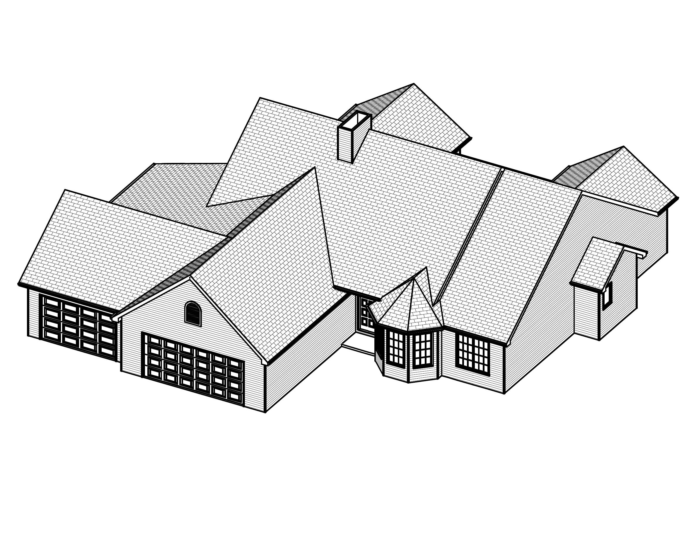 3D Floor Plan of this 3-Bedroom, 2070 Sq Ft Plan - 148-1036