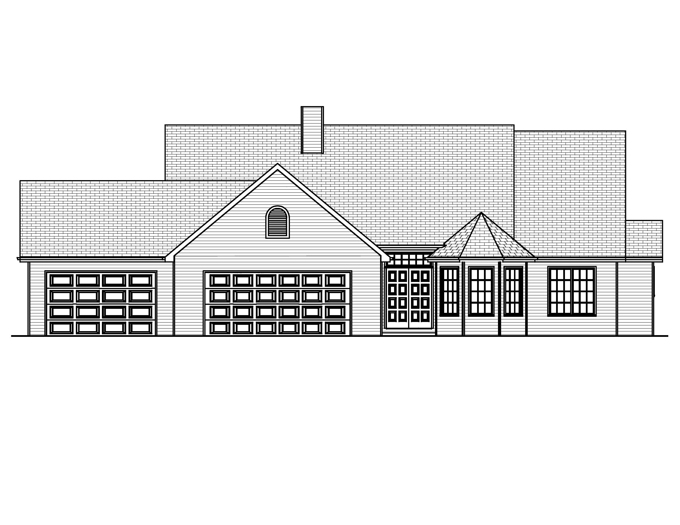 Home Plan Front Elevation of this 3-Bedroom,2070 Sq Ft Plan -148-1036