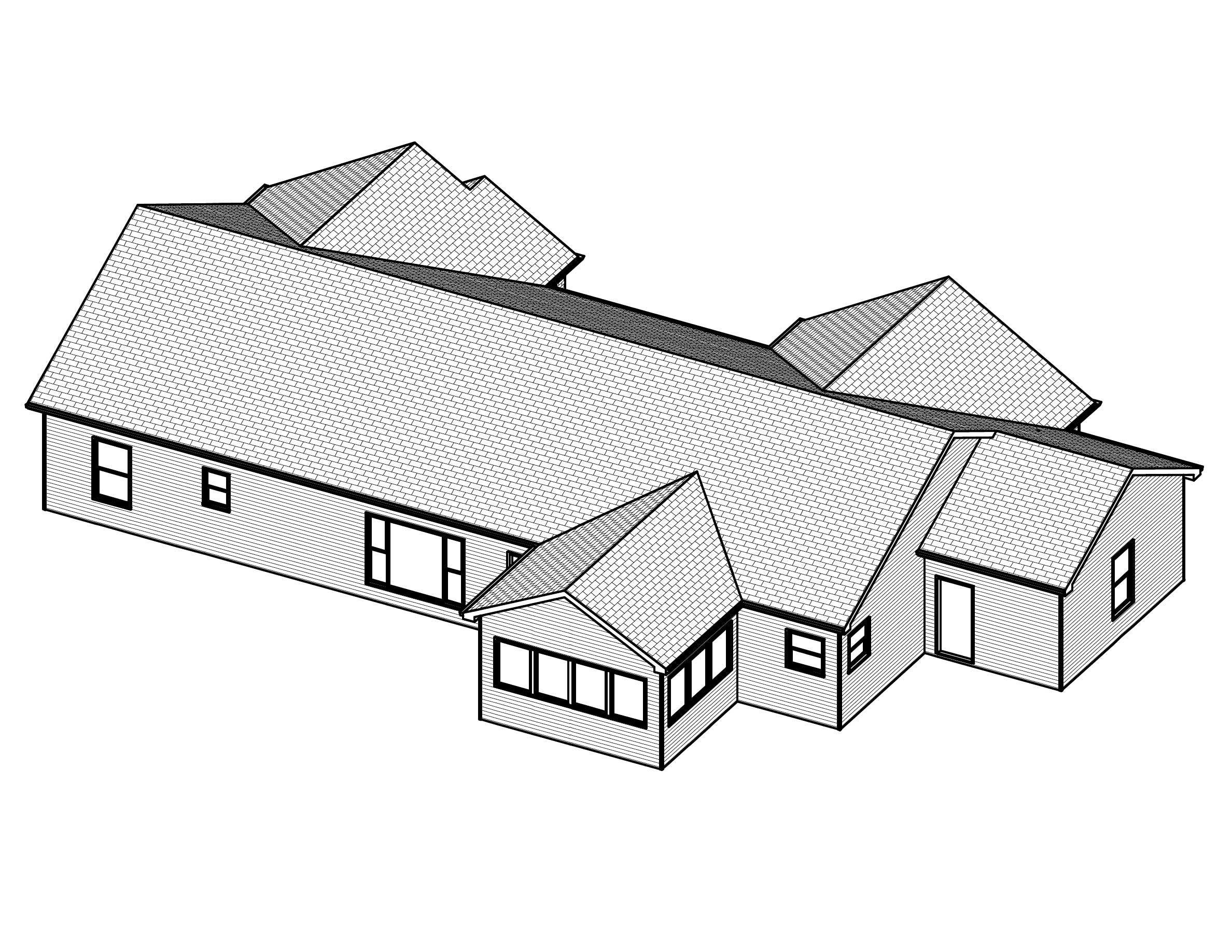 3D Floor Plan of this 3-Bedroom, 2112 Sq Ft Plan - 148-1037
