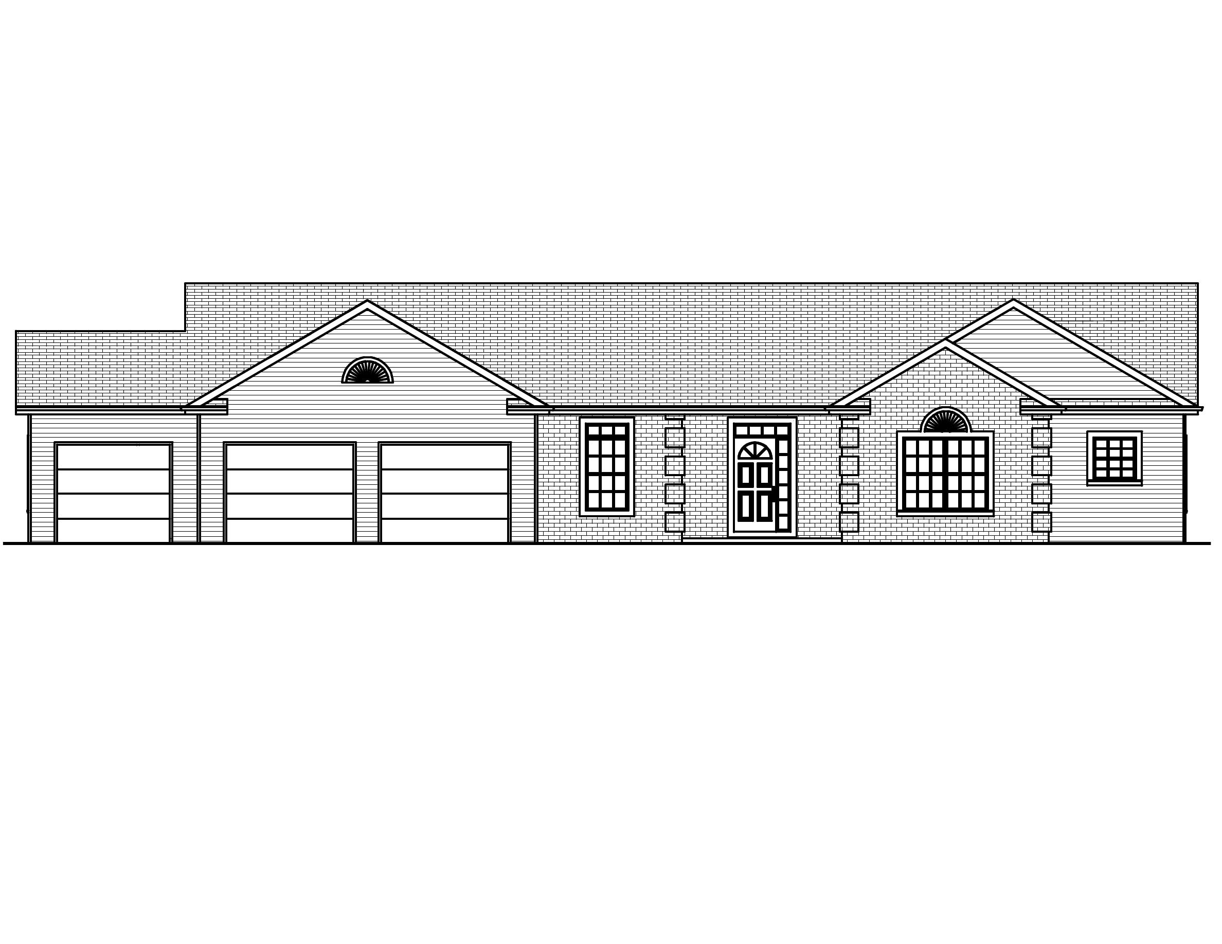 Home Plan Front Elevation of this 3-Bedroom,2112 Sq Ft Plan -148-1037