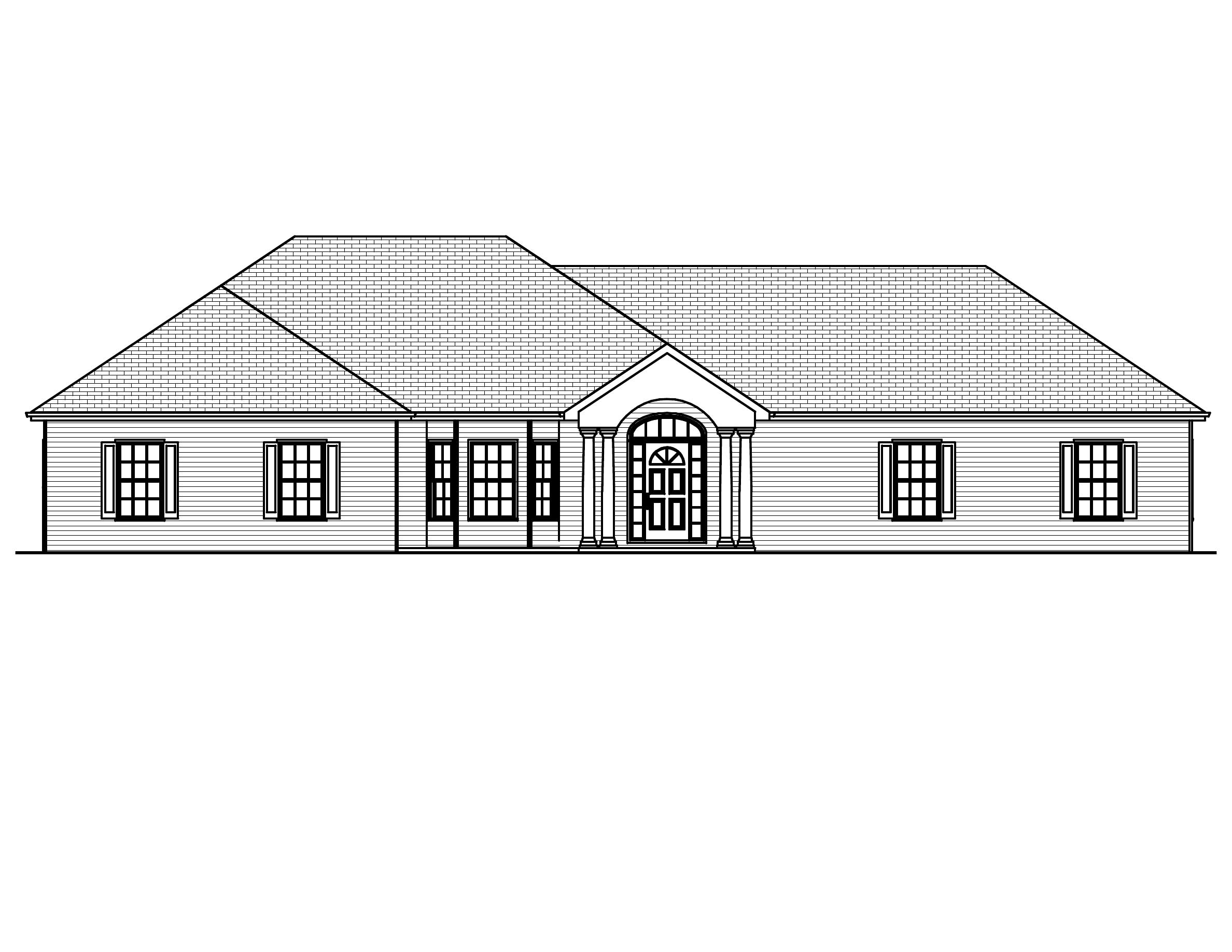 Home Plan Front Elevation of this 3-Bedroom,2090 Sq Ft Plan -148-1040