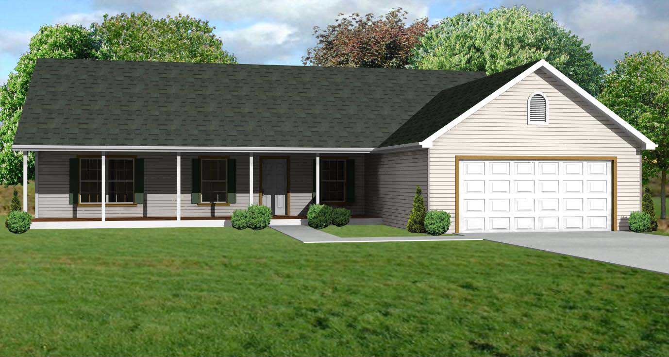 Country Home  Plan  3 Bedrms 2 Baths 1344 Sq Ft 148 1051