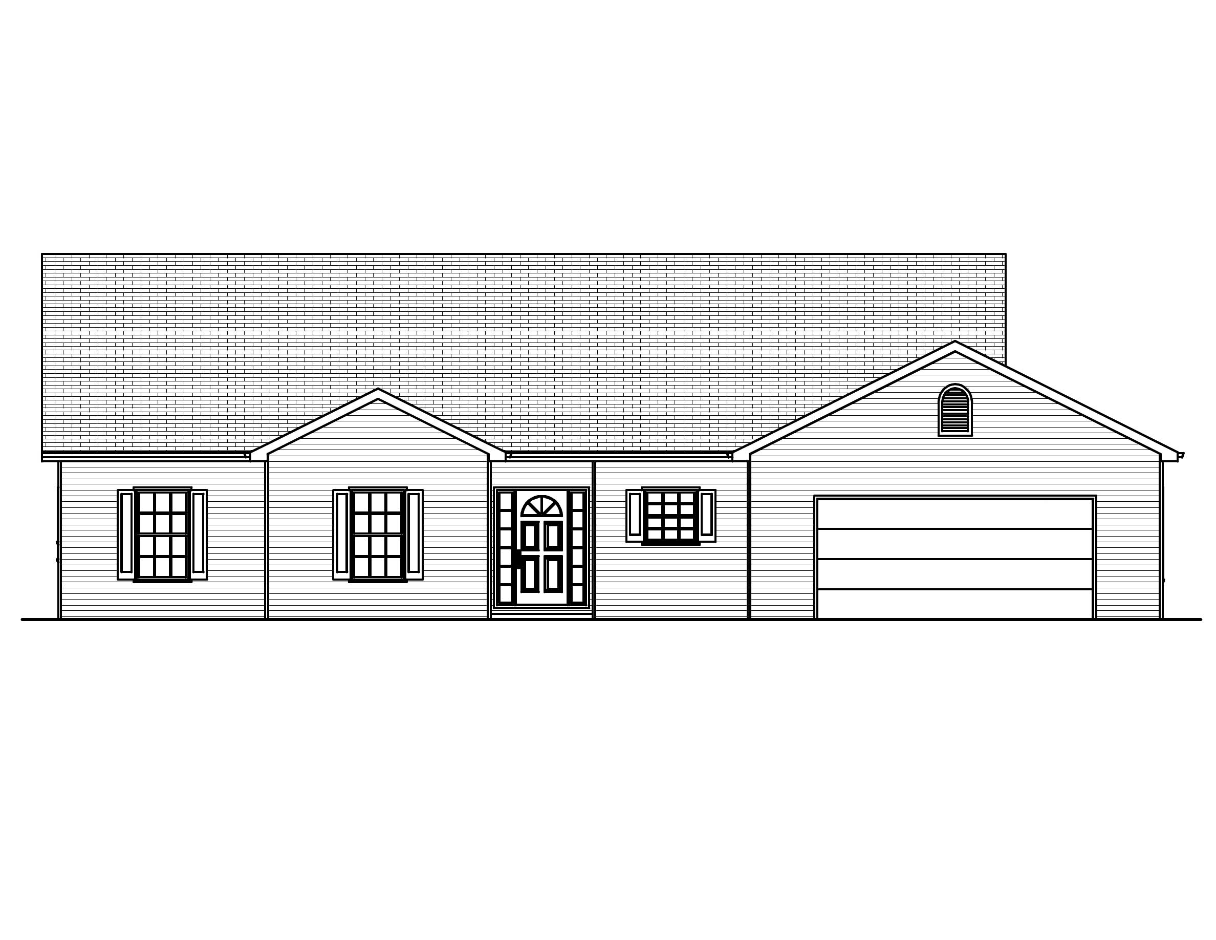 Home Plan Front Elevation of this 3-Bedroom,1806 Sq Ft Plan -148-1055