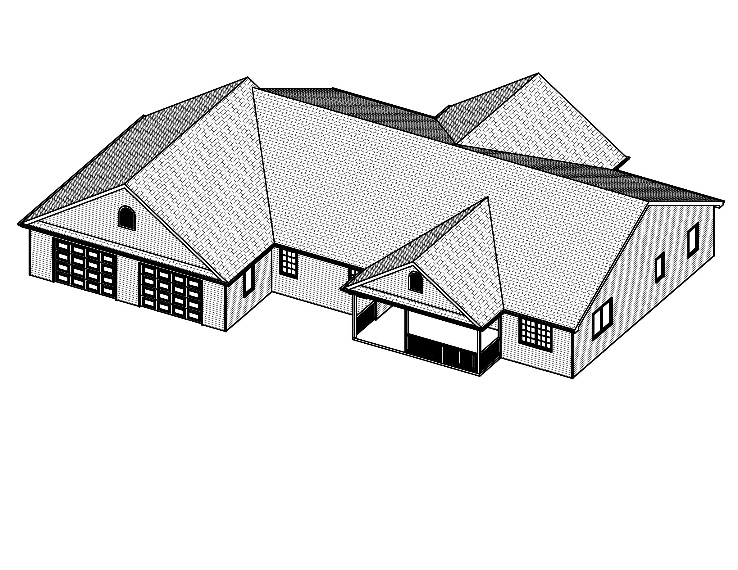 3D Floor Plan of this 3-Bedroom, 2322 Sq Ft Plan - 148-1059