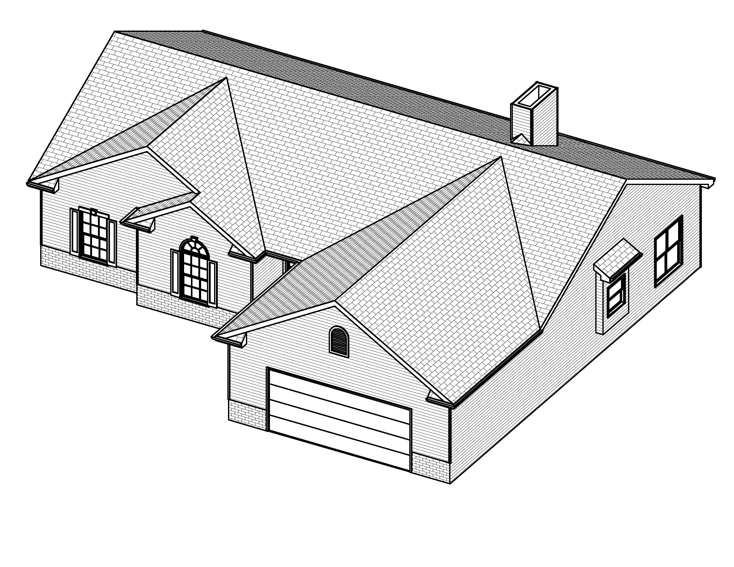 3D Floor Plan of this 3-Bedroom, 1620 Sq Ft Plan - 148-1065