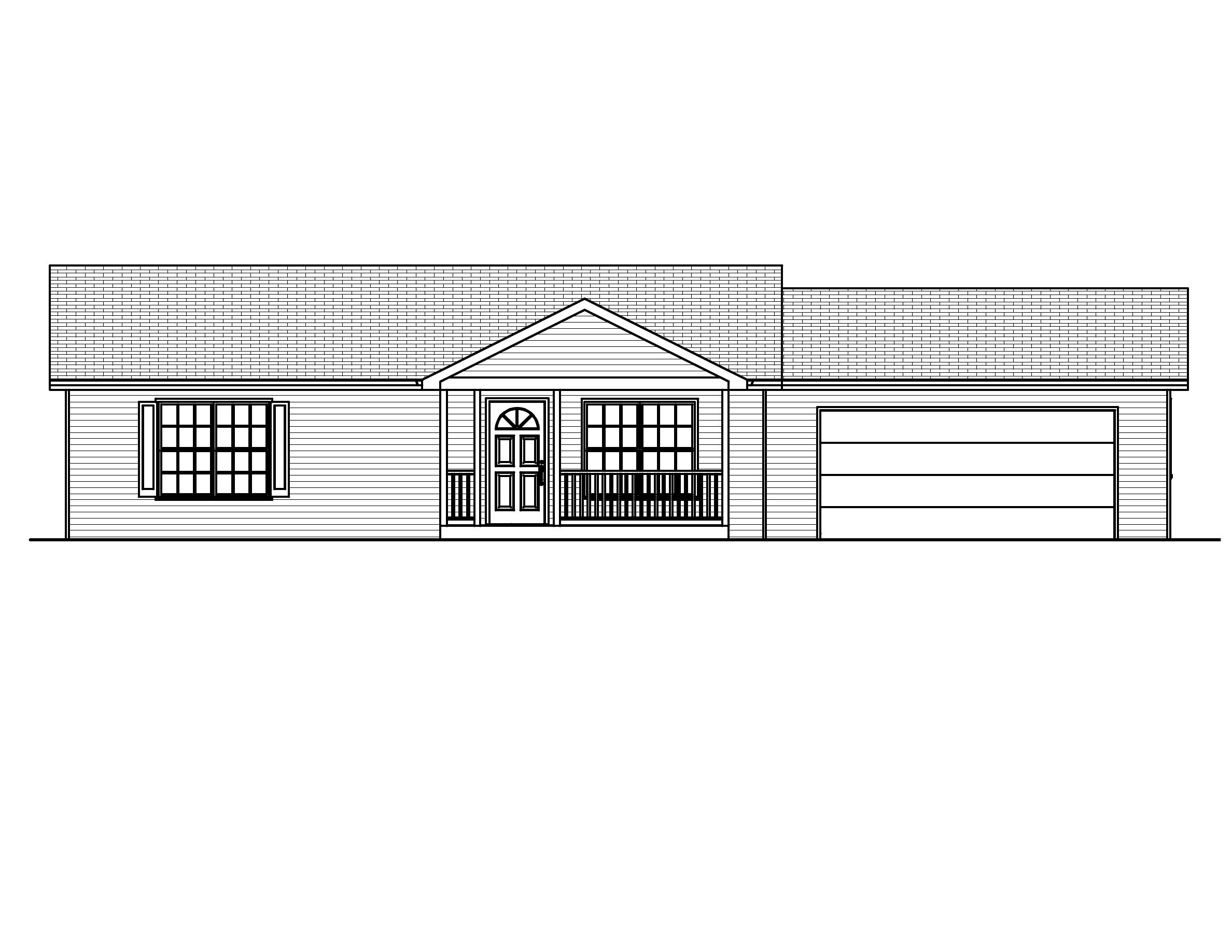 Home Plan Front Elevation of this 3-Bedroom,1064 Sq Ft Plan -148-1069